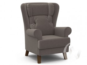 Кресло отдыха Комфорт-2 (орех лак/ULTRA STONE) в Оби - ob.katalogmebeli.com | фото