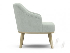 Кресло отдыха Комфорт-5 низкая спинка (бесцветный лак/FRESCA BRILLIANT) в Оби - ob.katalogmebeli.com | фото 2