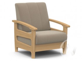 Кресло для отдыха Омега (бук лак/CATANIA LATTE) в Оби - ob.katalogmebeli.com | фото 1