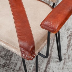 Кресло кожаное Лофт Честер (кожа) в Оби - ob.katalogmebeli.com | фото 4