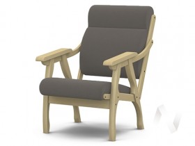Кресло Вега-10 (бесцветный лак/ULTRA STONE) в Оби - ob.katalogmebeli.com | фото 1