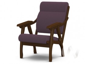 Кресло Вега-10 (орех лак/ULTRA PLUM) в Оби - ob.katalogmebeli.com | фото