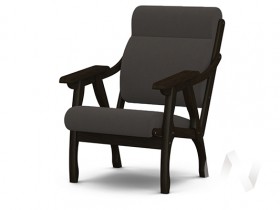Кресло Вега-10 (венге лак/ULTRA GRAFIT) в Оби - ob.katalogmebeli.com | фото 1