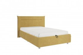 Кровать 1,2 Альба (Медовый велюр/под-мех) в Оби - ob.katalogmebeli.com | фото