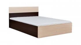 Кровать 1,2м Юнона с настилом (Венге / Дуб) в Оби - ob.katalogmebeli.com | фото