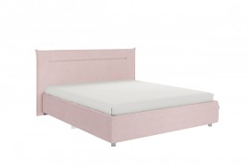 Кровать 1,6 Альба с основанием (Нежно-розовый велюр) в Оби - ob.katalogmebeli.com | фото
