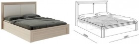 Кровать 1,6 Глэдис (М32) с подъемным механизмом Распродажа в Оби - ob.katalogmebeli.com | фото 2