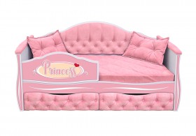Кровать 160 серии Иллюзия 2 ящика 15 Бледно-розовый (подушки) в Оби - ob.katalogmebeli.com | фото