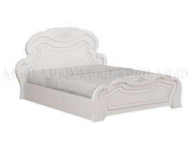 Кровать 1,6м Александрина (Белый/Белый глянец) в Оби - ob.katalogmebeli.com | фото