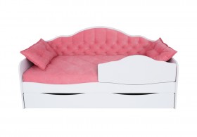 Кровать 170 серии Иллюзия Лайт 1 ящик 89 Розовый (подушки) в Оби - ob.katalogmebeli.com | фото 1