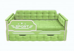 Кровать 170 серии Спорт 1 ящик 81 Фисташка (мягкие боковые накладки) в Оби - ob.katalogmebeli.com | фото 1