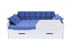 Кровать 170 серии Спорт Лайт 1 ящик 85 Синий (подушки) в Оби - ob.katalogmebeli.com | фото 1