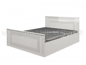 Кровать Афина-1 1,4 м (Белый/Белый глянец) в Оби - ob.katalogmebeli.com | фото