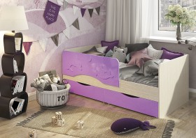 Кровать Алиса КР-812 1,6 Белфорд/Розовый металлик в Оби - ob.katalogmebeli.com | фото 3