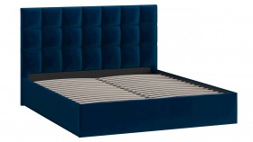 Кровать без ПМ «Эмбер» Велюр Confetti/Blue в Оби - ob.katalogmebeli.com | фото 3