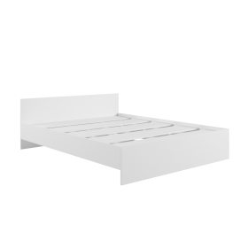 Кровать без ящ. М1400 Мадера Белый в Оби - ob.katalogmebeli.com | фото