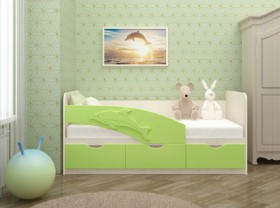 Кровать детская 1,6м Дельфин (Розовый металлик) в Оби - ob.katalogmebeli.com | фото 2
