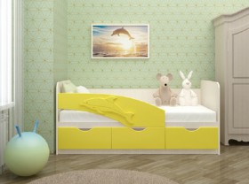 Кровать детская 1,6м Дельфин (Розовый металлик) в Оби - ob.katalogmebeli.com | фото 3
