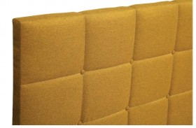 Кровать "Диана" ш. 1400 (Н=1010мм) (жаккард горчица) в Оби - ob.katalogmebeli.com | фото 5