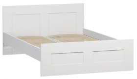 Кровать двухспальная Сириус 1600мм белый в Оби - ob.katalogmebeli.com | фото 1