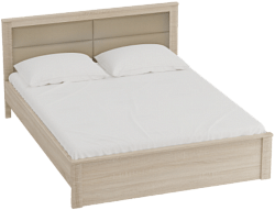 Кровать Элана 1600 с основанием Дуб Сонома в Оби - ob.katalogmebeli.com | фото