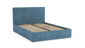 Кровать Гамма ш. 1400 (с основанием для хранения) (велюр тенерифе дасти блю) в Оби - ob.katalogmebeli.com | фото 2