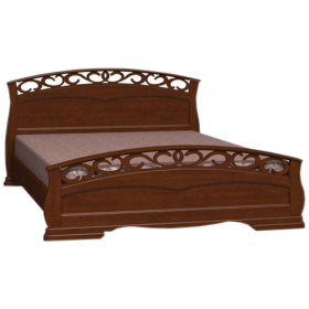 Кровать Грация-1 из массива сосны 900*2000 Орех в Оби - ob.katalogmebeli.com | фото 8