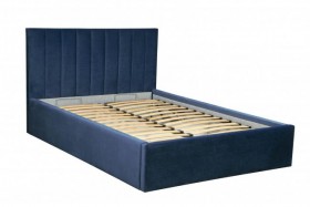 Кровать "Юнона" ш. 1600 (Н=1020мм) (ягуар нэви) в Оби - ob.katalogmebeli.com | фото 1