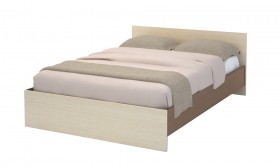 Кровать КР 558 Спальня Basya (шимо темный/шимо светлый) в Оби - ob.katalogmebeli.com | фото