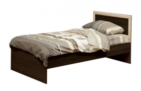 Кровать одинарная 21.55 (шир. 900) с настилом (венге/профиль дуб линдберг)/осн. в Оби - ob.katalogmebeli.com | фото