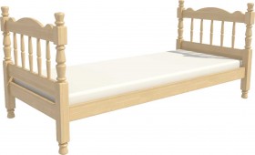 Кровать одинарная Аленка из массива сосны 800*1890 Сосна в Оби - ob.katalogmebeli.com | фото 3