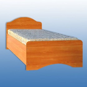 Кровать одинарная с ящиками 800-1 без матраса (круглые спинки) Вишня Оксфорд в Оби - ob.katalogmebeli.com | фото 2