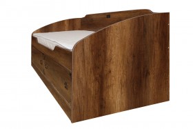 Кровать с 2-мя ящиками «Навигатор» (Дуб Каньон) в Оби - ob.katalogmebeli.com | фото 3