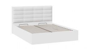 Кровать с подъемным механизмом «Агата» Белый в Оби - ob.katalogmebeli.com | фото 3