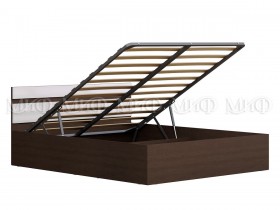 Кровать с подъемным механизмом Нэнси 1,4м (Венге/белый глянец) в Оби - ob.katalogmebeli.com | фото 1