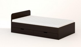 Кровать с ящиками 1200 (Венге) в Оби - ob.katalogmebeli.com | фото
