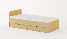 Кровать с ящиками 900 (Беленый дуб) в Оби - ob.katalogmebeli.com | фото