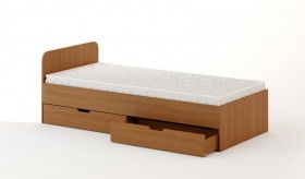 Кровать с ящиками 900 (Бук темный) в Оби - ob.katalogmebeli.com | фото 1