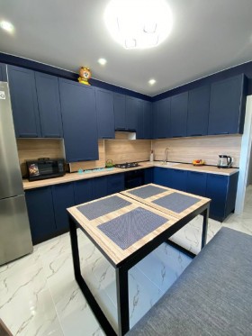 Кухня Квадро 3,2 м (высокие модули/Железо/Серый) в Оби - ob.katalogmebeli.com | фото 22