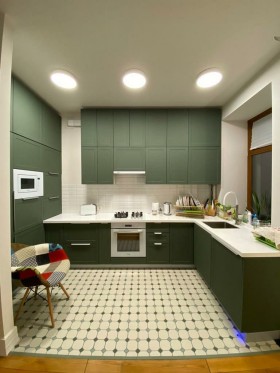 Кухня Квадро 3,2 м (высокие модули/Железо/Серый) в Оби - ob.katalogmebeli.com | фото 25