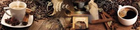Кухонный фартук Мерцание Кофейная Арабика золото в Оби - ob.katalogmebeli.com | фото 1