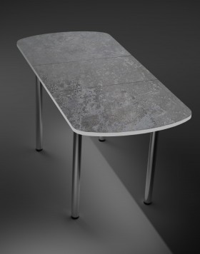 Кухонный стол 1100*700/400 ф 2 Пластик, урбан серый в Оби - ob.katalogmebeli.com | фото 2