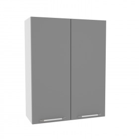 Квадро ВП 700 шкаф верхний высокий (Ваниль кожа/корпус Серый) в Оби - ob.katalogmebeli.com | фото