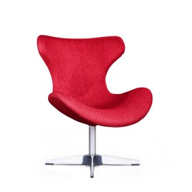 Лаунж кресло Vibe, рогожка красный в Оби - ob.katalogmebeli.com | фото