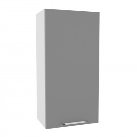 Лофт ВП 450 шкаф верхний высокий (Штукатурка белая/корпус Серый) в Оби - ob.katalogmebeli.com | фото