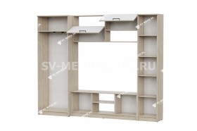 Мебель для гостиной МГС 3 Исполнение 1 Дуб Сонома / Белый в Оби - ob.katalogmebeli.com | фото 3