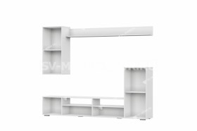 Мебель для гостиной МГС 4 (Белый/Цемент светлый) в Оби - ob.katalogmebeli.com | фото 3