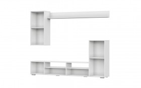 Мебель для гостиной МГС 4 (Белый/Цемент светлый) в Оби - ob.katalogmebeli.com | фото 5