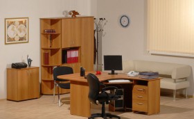 Мебель для персонала Рубин 42 Светлый миланский орех в Оби - ob.katalogmebeli.com | фото 2