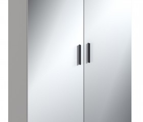 Милан СБ-3257 Шкаф 2 дверный Серый в Оби - ob.katalogmebeli.com | фото 3